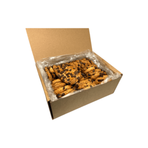 Galletas con pepitas de chocolate sin azúcar en caja para consumo particular