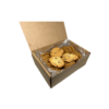Caja de galletas de pipas de calabaza con semillas de amapola en formato para casa